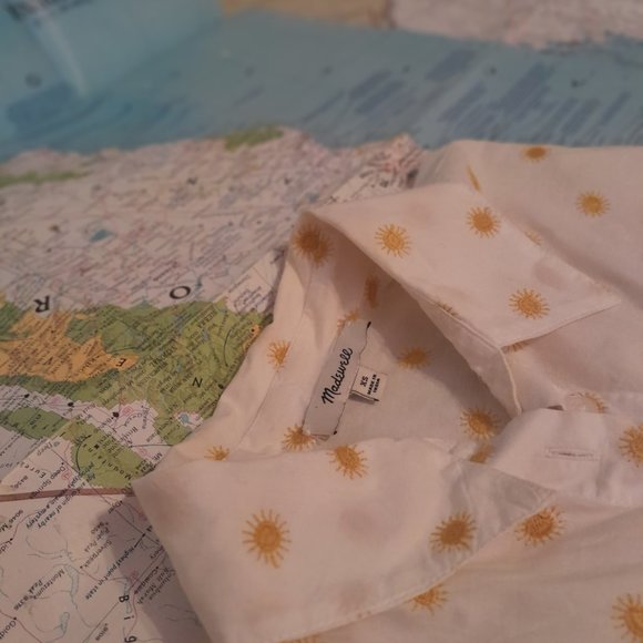 Madewell Embroidered Sun Shirt XS - Picture 5 of 7